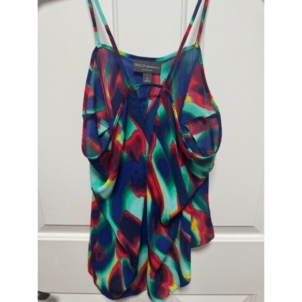 Bold Elements bold colors spaghetti straps tank top Size Small